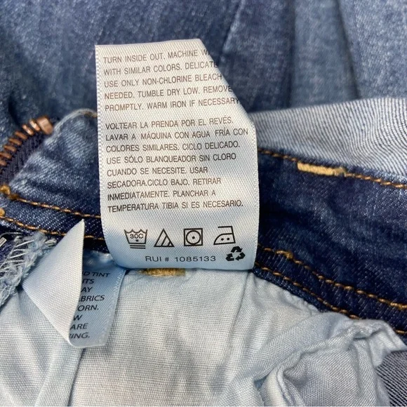 NEW WallFlower Bib Overalls Juniors S Small Summer Blue Jean Tomboy Ankle N9 - Picture 9 of 10